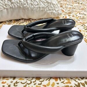 A New Day Women's Black Heeled Sandals